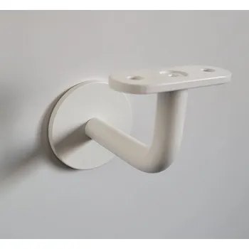 Držák madla nerezový plochý - bílý lak