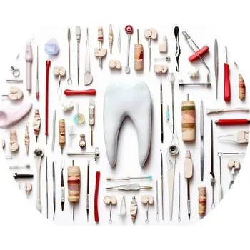 Jedlá dekorace na dort Jedlý papír nástroje pro zubaře 19,5cm - PICTURE