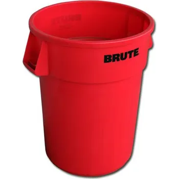 Odpadkový koš Kulatý kontejner BRUTE 166 l - bílá