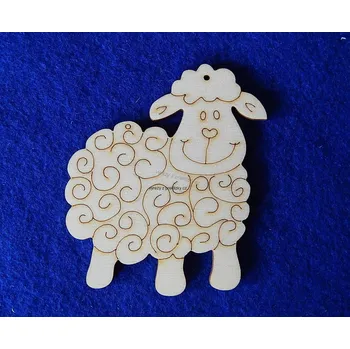 Překližka Výřez z překližky, Z09-153B, OVEČKA, 7x8cm, 1ks