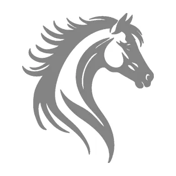 Samolepící dekorace SAMOLEPKA Kůň 106 pravá vlající hříva (17 - šedá) NA AUTO, NÁLEPKA, FÓLIE, POLEP, TUNING, VLASTNÍ TEXT, TISK, AUTOSAMOLEPKY.cz, POLEPY, OBRÁZEK, LOGO, SAMOLEPKY