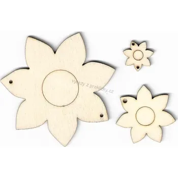 Překližka Výřez z překližky, K03/3, KYTKA III.-malá, 2,3cm, 1ks