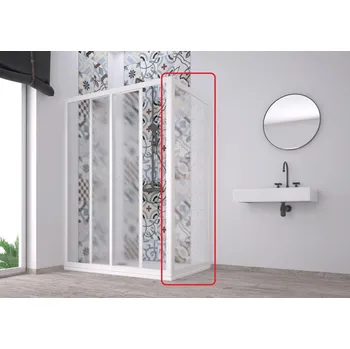 HOPA Pevná stěna ACRIL - FISSA A + BARVA rámu - Bílá, Rozměr A - 72-75 cm, Rozměr C - 190.2 cm, Směr zavírání - Univerzální Levé / Pravé, Výplň - Čiré bezpečnostní sklo - 3 mm, OLNFC1CC110031