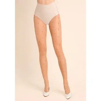 Dámské punčochy Dámské punčocháče Dots 491GABRIELLA beige (j.bez) M