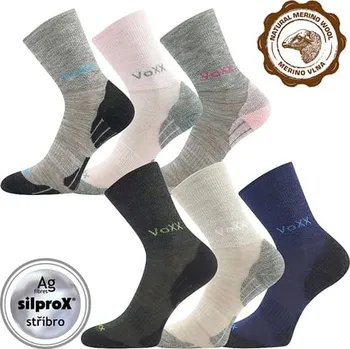 Dětské termo ponožky Ponožky VoXX IRIZARIK světle šedá/tyrkys 35-38 (23-25)