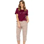 Dámské pyžamo Cristiana 1298 LEVEZA vínová M