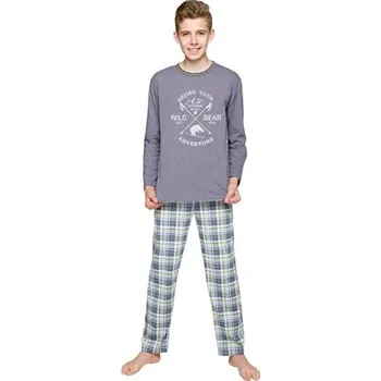 Chlapecké pyžamo Chlapecké pyžamo Franek 289/7 TARO šedá 158