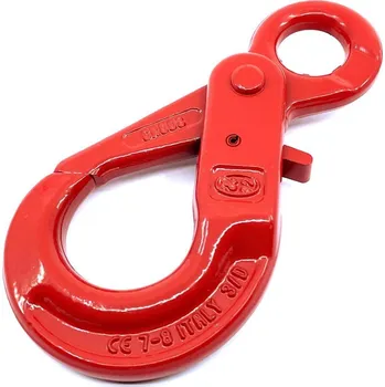 Šroub SVX Samozajišťovací hák s okem tř 80 červený 10 mm 38192