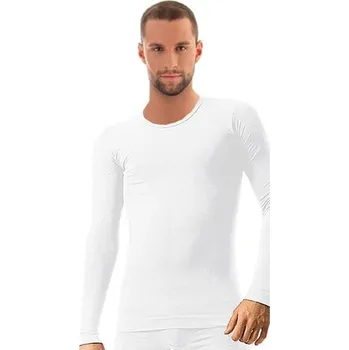 Nátělník Pánské tričko Cotton LS01120A BRUBECK bílá S