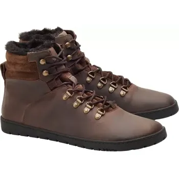 Pánská treková obuv ZAQQ QRAC Waterproof 41-48 NAPPA/VELUR/COTTON Hlazená i broušená kůže, bavlněná podšívka Hnědá 46