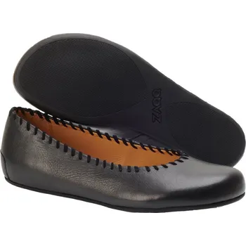 Dámské baleríny ZAQQ QRETA 36-44 NAPPA/NAPPA Dvouvrstvá hlazená kůže Hnědá 37