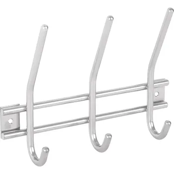 Věšák Walteco Věšáková lišta 3 háky, stříbrná