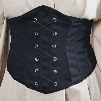 Karnevalový kostým imago Bavlněný korzet Boudica - černý, velikost L