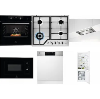 Set domácích spotřebičů ELECTROLUX KODEC75X2 + ELECTROLUX KGS64362XX + ELECTROLUX LFG716X + ELECTROLUX LMS2203EMX + ELECTROLUX EEM48300IX - přebaleno + ELECTROLUX ENT6TF18S