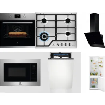 Set domácích spotřebičů ELECTROLUX KOFGH70TX + ELECTROLUX KGS64362XX + ELECTROLUX LFV616K + ELECTROLUX EMS4253TEX + ELECTROLUX EEM23100L + ELECTROLUX LND5FE18S