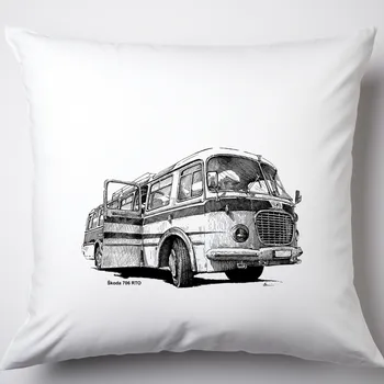 Polštář Polštář - Legendární autobus Typ povlaku: Plyš