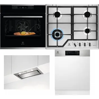Set domácích spotřebičů ELECTROLUX KOBCS31X + ELECTROLUX KGS64362XX + ELECTROLUX LFG716X + ELECTROLUX EEM48300IX - přebaleno
