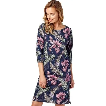 Dámská noční košile Dámská noční košile Vivian 2980/31 TARO granát (modrá) S