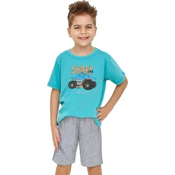 Chlapecké pyžamo Chlapecké pyžamo Nigel 2954/2955/31 TARO tyrkys tmavá 128