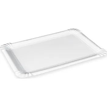 Jednorázové nádobí Papírový tácek (PAP-Recy FSC Recycled) bílý 10 x 16 cm `č.3` 250 ks