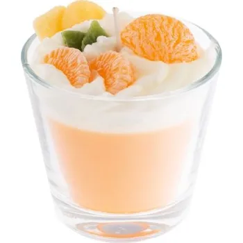 Svíčka Svíčka vonná ve skle Dezert, pomerančový