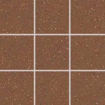 Dlažba Compila, DAK11869, dlaždice slinutá, 10x10 cm, hnědočervená
