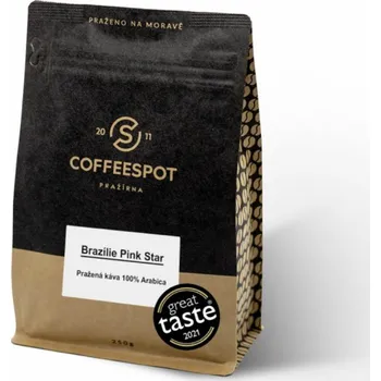 Káva Coffeespot zrnková káva Brazílie Pink Star Scr.19 hmotnost: 1000g