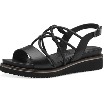 Dámské sandále DÁMSKÉ SANDÁLY TAMARIS 1-28257-42 001 ČERNÁ Barva: Černá, Velikost: 39