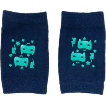 Dámské punčochy YO Nákoleníky chrániče kolen tmavomodré se zvířátky s ABS protiskluzem