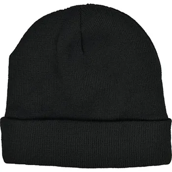 Čepice L-Merch Pletená čepice s fleecem C1454 Black one size