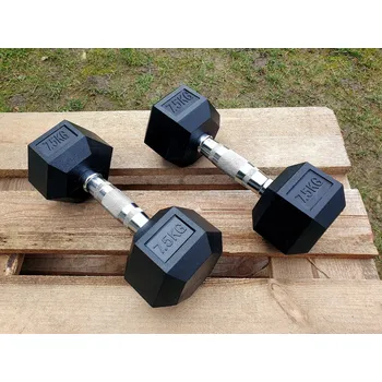 jednoruční činky 2x7,5kg HEXA