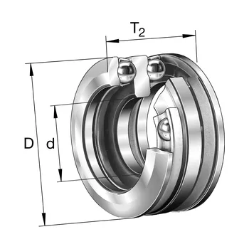 54205 FAG Axiální kuličkové ložisko
