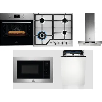 Set domácích spotřebičů ELECTROLUX KOFGH70TX + ELECTROLUX KGS64362XX + ELECTROLUX LFT426X + ELECTROLUX EMS4253TEX + ELECTROLUX EEM23100L