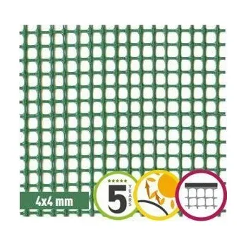 Pletivo TENAX Plastová síť na plot 4 x 4 mm QUADRA 05 - 1 x 50 m | cena za m²