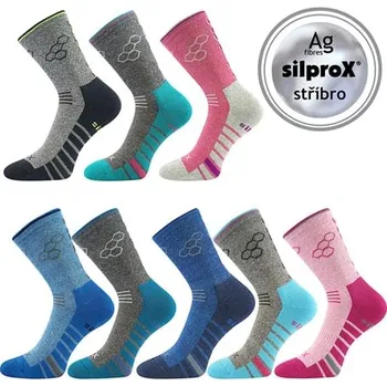 Pánské ponožky Ponožky VoXX VIRGO tmavě růžová melé 39-42 (26-28)