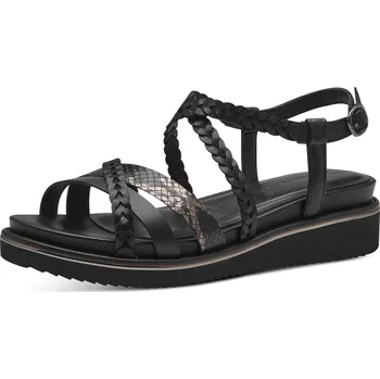 Dámské sandále DÁMSKÉ SANDÁLY TAMARIS 1-28207-42 001 ČERNÁ Barva: Černá, Velikost: 38