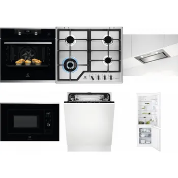 Set domácích spotřebičů ELECTROLUX KODEH70X + ELECTROLUX KGS64362XX + ELECTROLUX LFG716X + ELECTROLUX LMS2203EMX + ELECTROLUX EEA27200L + ELECTROLUX ENT6TF18S