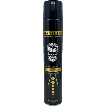 Stylingový přípravek Extra silný lak na vlasy BANDIDO Hair spray extremely Black 400 ml