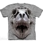 Pánské batikované triko The Mountain - T-Rex Big Skull - šedé Velikost: XXL 10-3778-19502