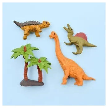 Set školních potřeb Zestaw gumki do ścierania puzzle Dinosaurs 2