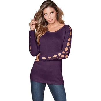 Dámský svetr Dámský svetr TUNIC fialový S