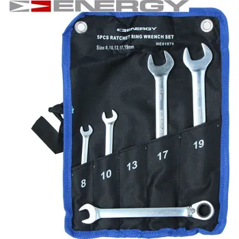 Klíč ENERGY Sada plochých a očkových klíčů L/P 5ks 8-19 NE01079