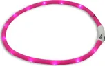 Dogtrace LED svítící obojek růžový 70 cm