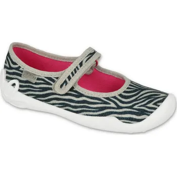 Dívčí bačkory BEFADO 114Y492 dívčí balerínky ZEBRA 35 114Y492_35