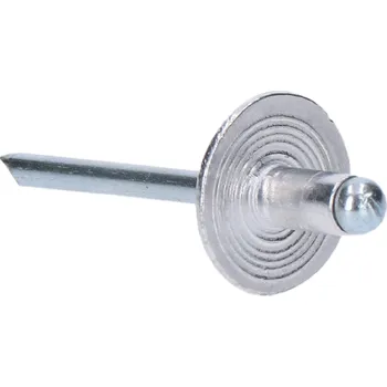 Nýt Trhací nýt 4.0x10 velká hlava, hliník-ocel, Materiál: tělo - hliník Al 5050 trn - ocel pozinkovaná DIN 7337 Al/ST