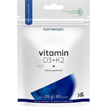 Recenze Nutriversum Vitamin D3 + K2 60 cps.