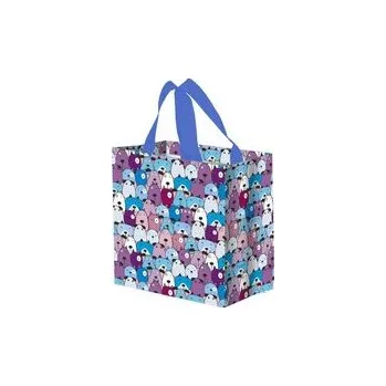 Nákupní taška na pamlsky Pejsci 10 l 27 x 25 x 15 cm modrá