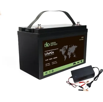 Trakční baterie Baterie LiFePO4 12,8V 100Ah, 1280Wh, včetně nabíječky 7A, BMS, Lithium-železo-fosfátová baterie (Náhrada za trakční baterie, lithiová baterie, BMS, LiFePO4 baterie, solární baterie)