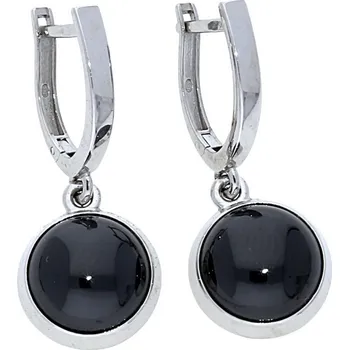 Náušnice Goldstore Stříbrné náušnice černé onyxy Varianta: stříbrné náušnice