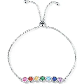 Náramek Olivie Stříbrný náramek COLORS 7205 Ag 925; ≤4,4 g.